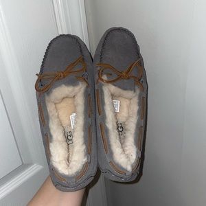 Gray Ugg moccasins